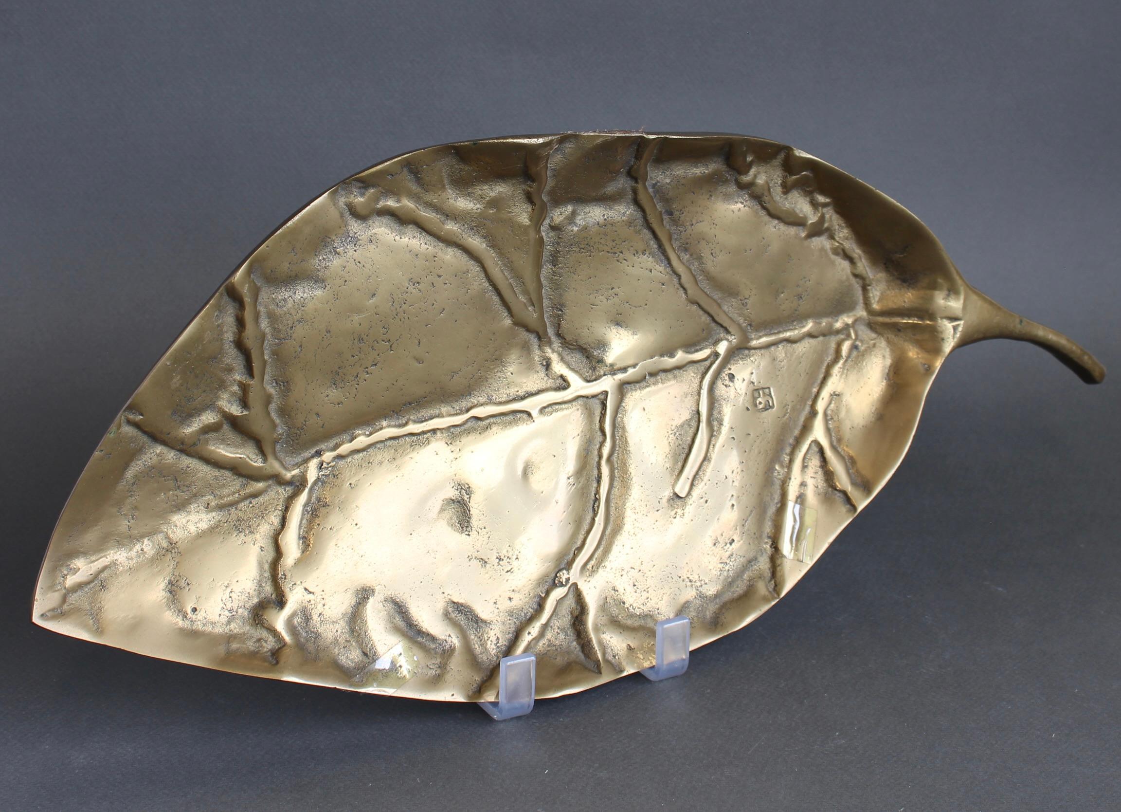 Brass Leaf / Tray II by David Marshall (circa 1980s) For Sale 3