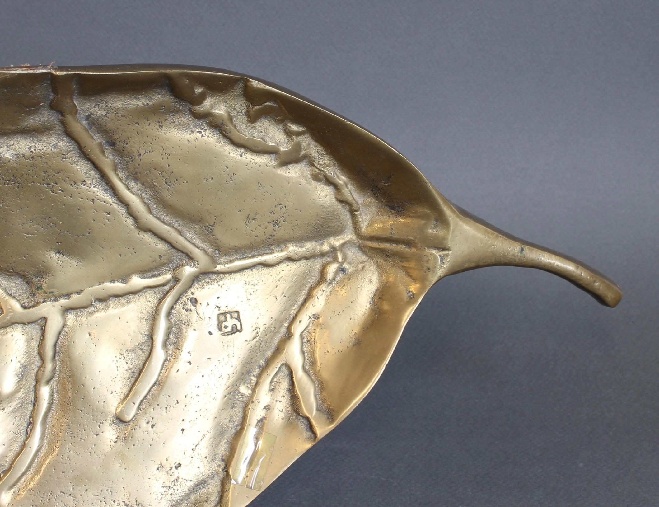 Brass Leaf / Tray II by David Marshall (circa 1980s) For Sale 4