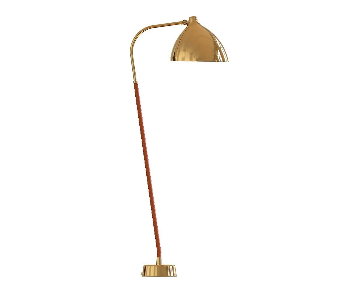 Brass & Leather 'Lisa' Lamp by Lisa Johansson-Pape - Ships from Stock In New Condition For Sale In Utrecht, NL