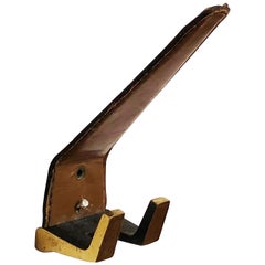 Brass Leather Wall Hooks