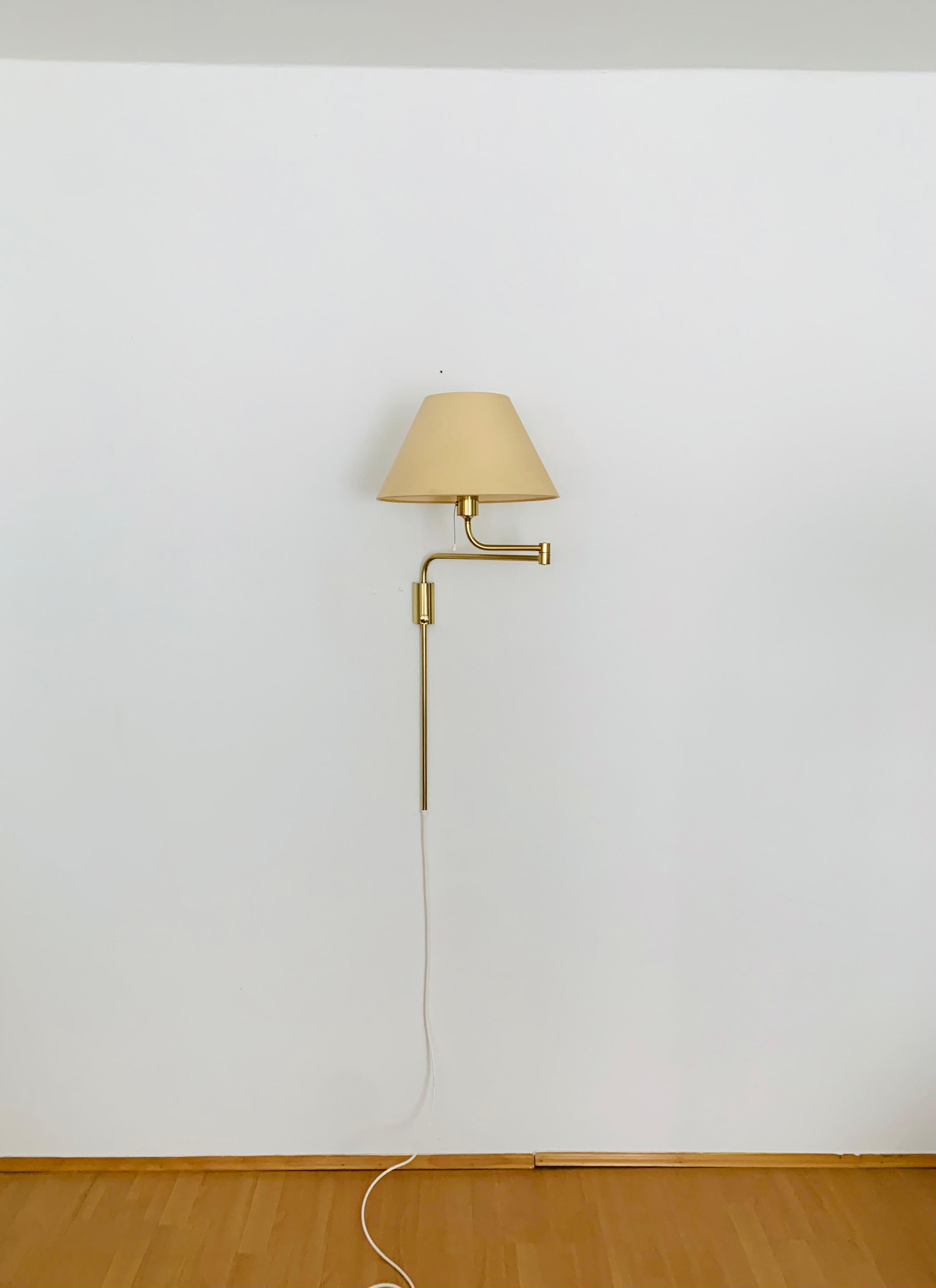 Mid-Century Modern Brass Lesan Wall Lamp by Florian Schulz For Sale
