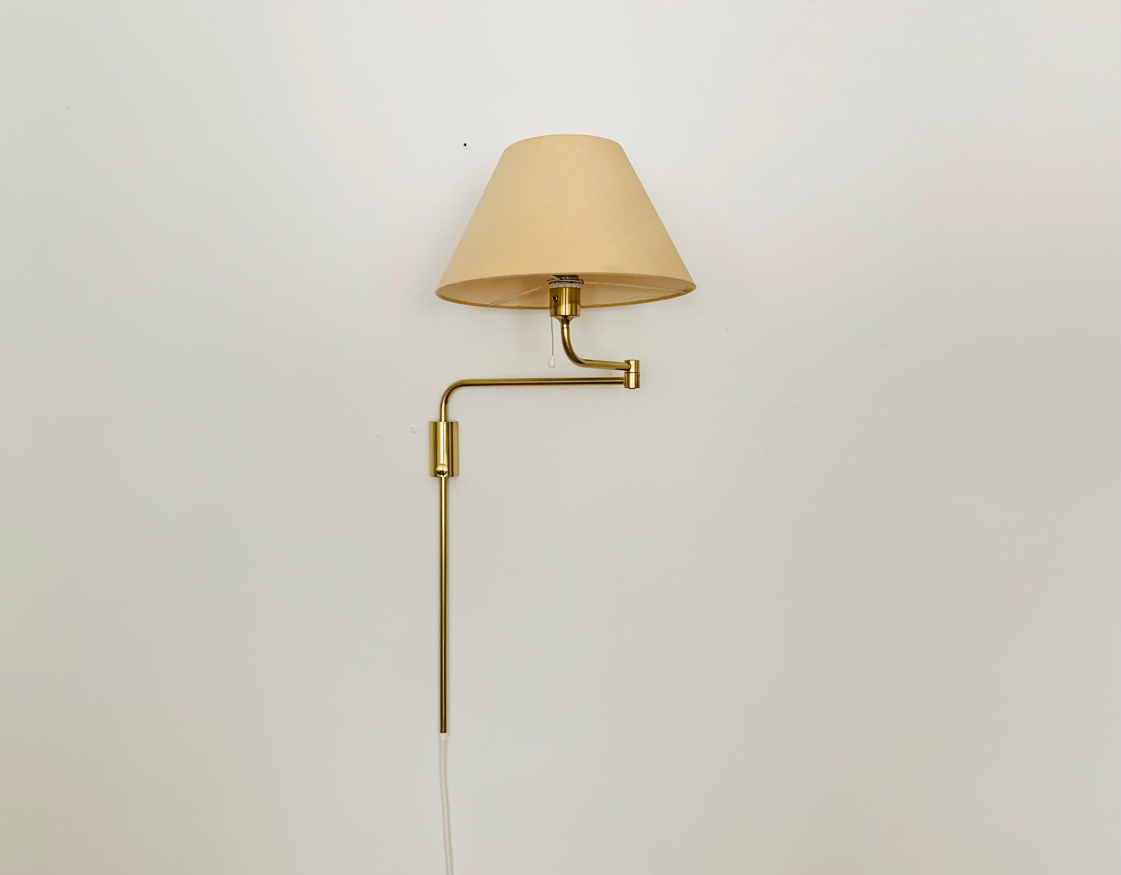 German Brass Lesan Wall Lamp by Florian Schulz For Sale