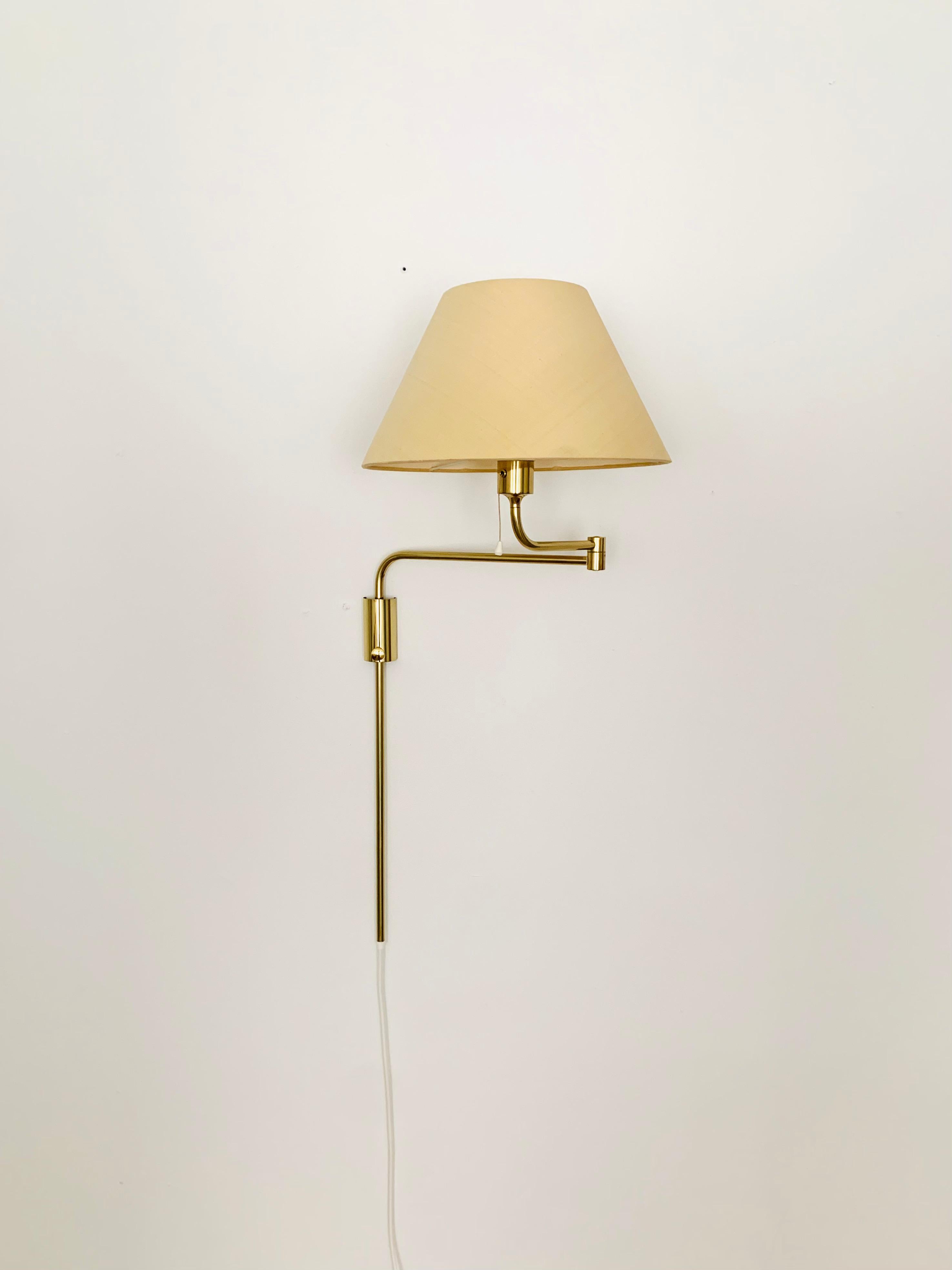 Late 20th Century Brass Lesan Wall Lamp by Florian Schulz For Sale
