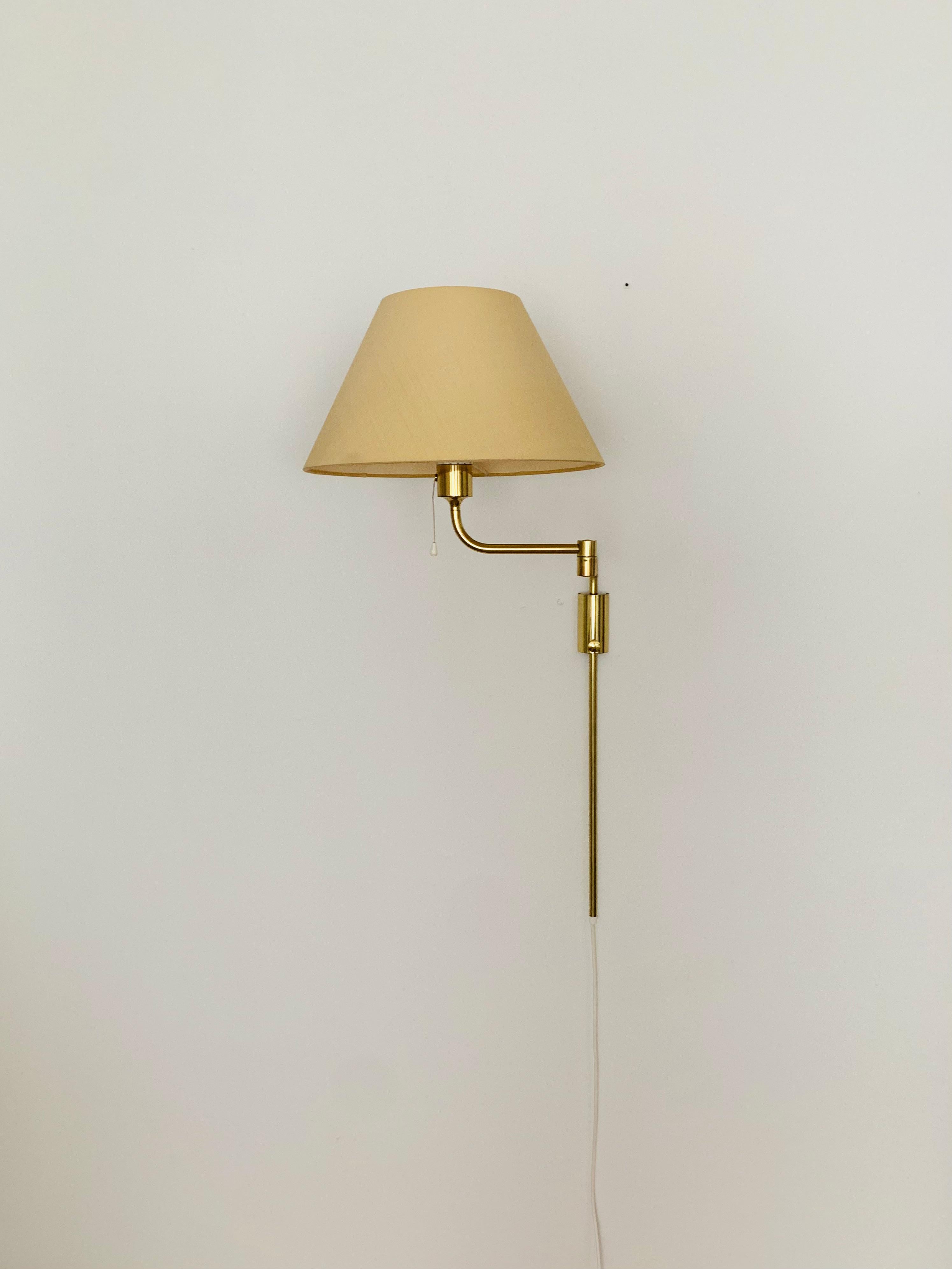 Silk Brass Lesan Wall Lamp by Florian Schulz For Sale