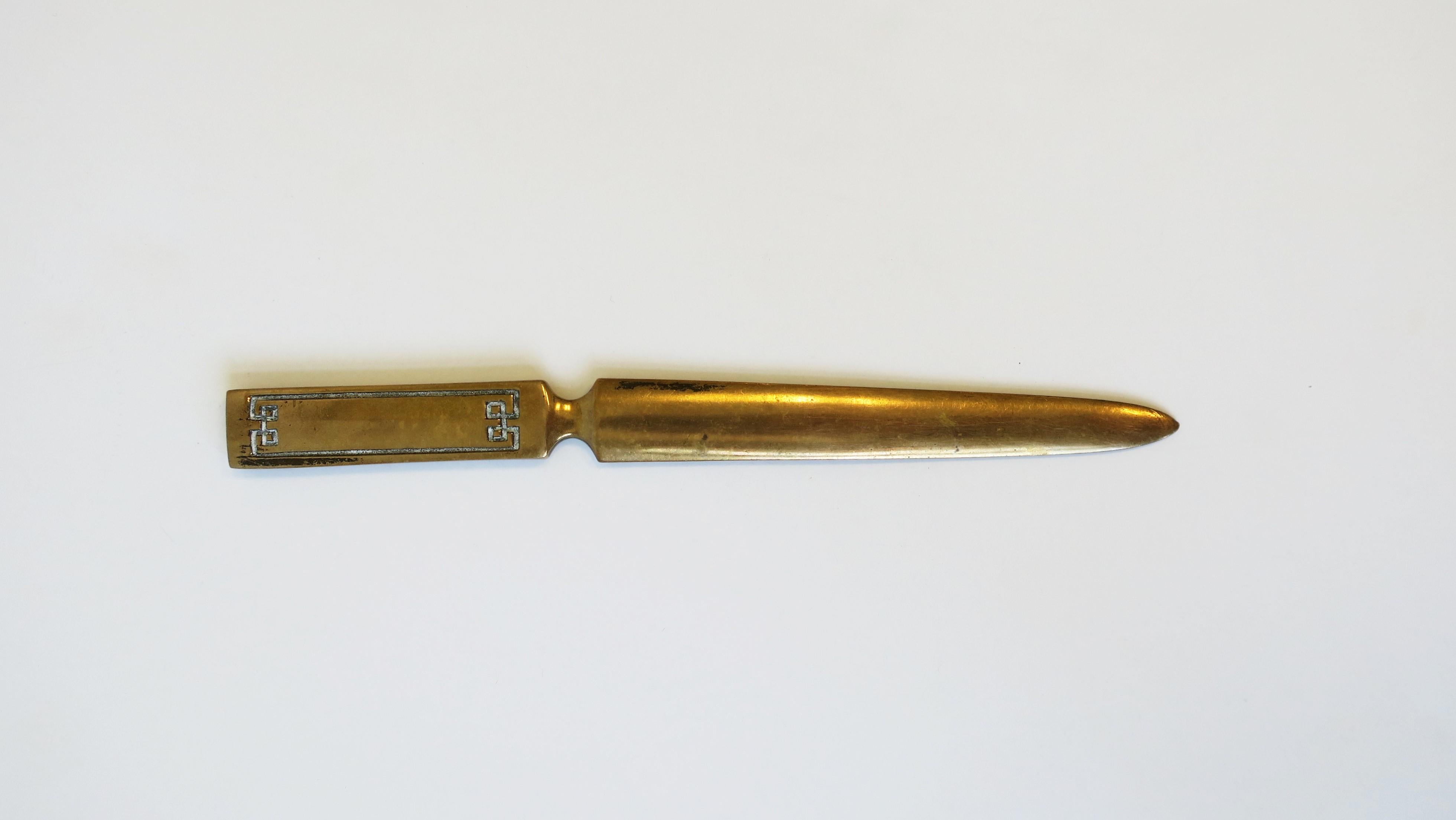 brass letter opener antique
