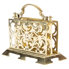 Brass letter rack by William Tonks & Sons of Birmingham