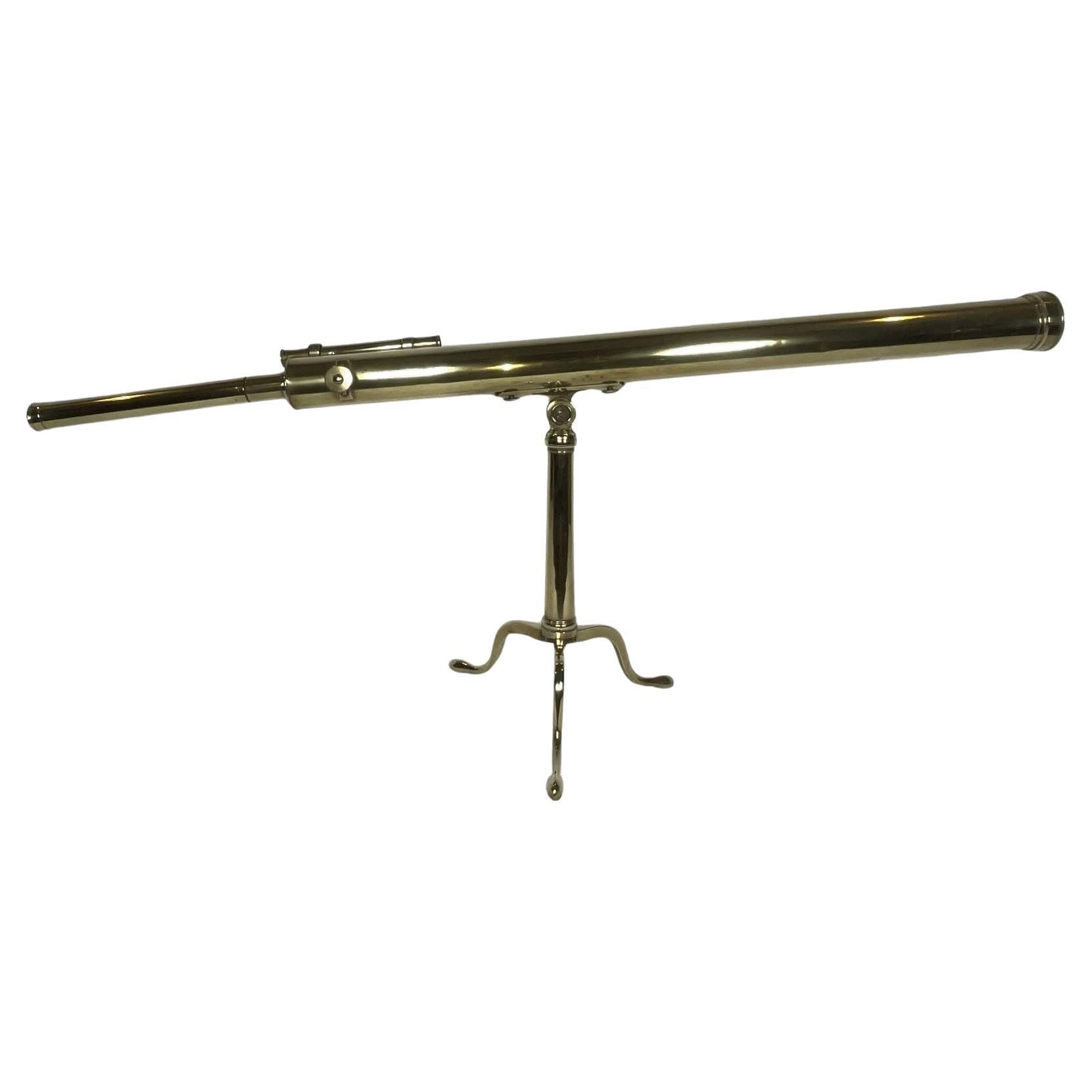 Télescope de bibliothèque en laiton par Wellington of London Circa 1800