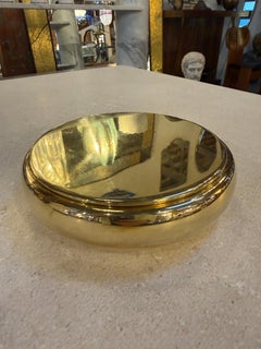 Brass Lidded Box, Mid-Century Modern