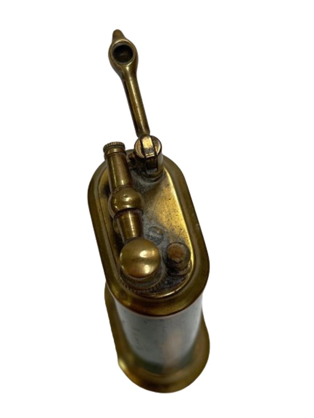 American Brass Lift Arm Table Cigarette Lighter by Park Sherman