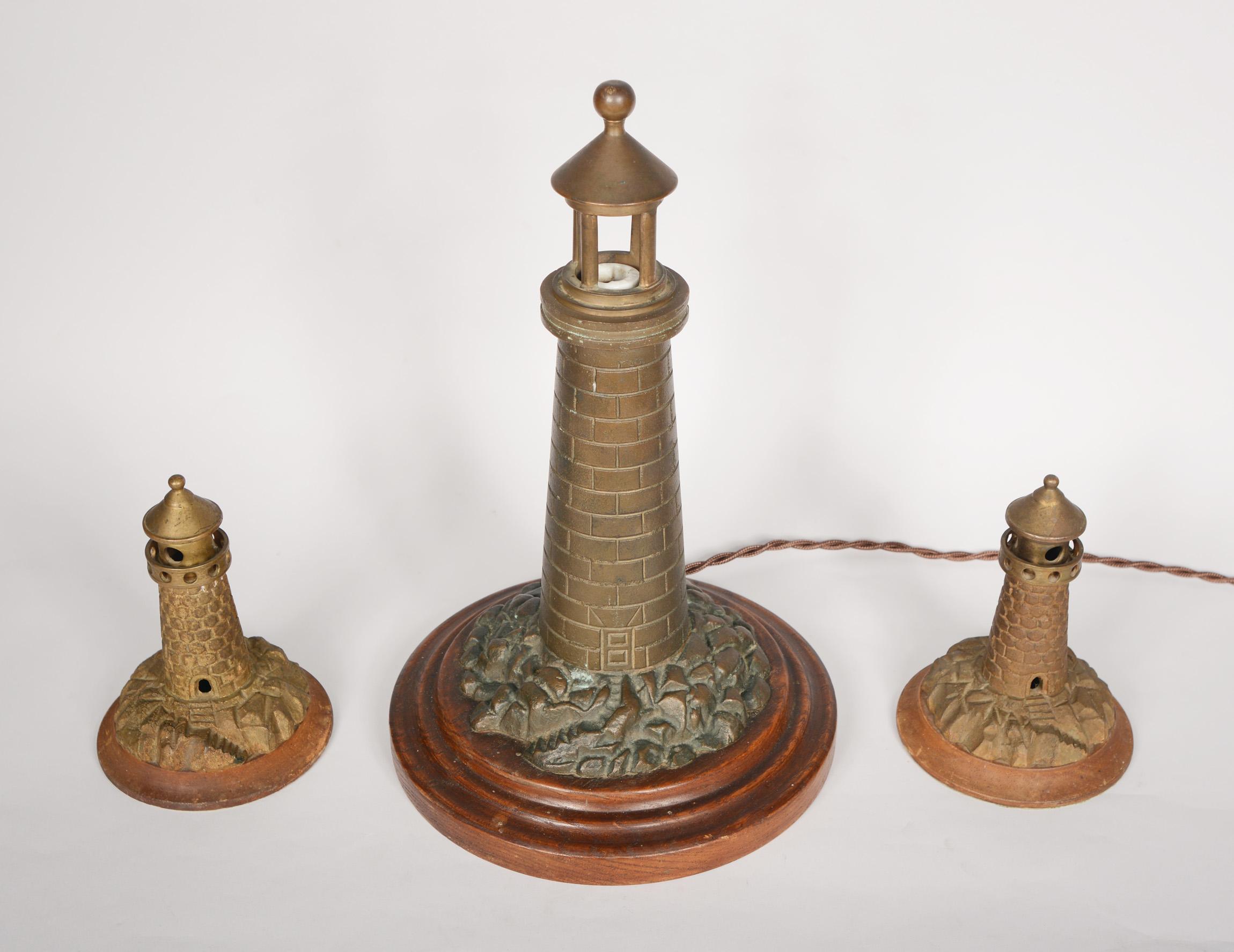 antique brass lighthouse lamp