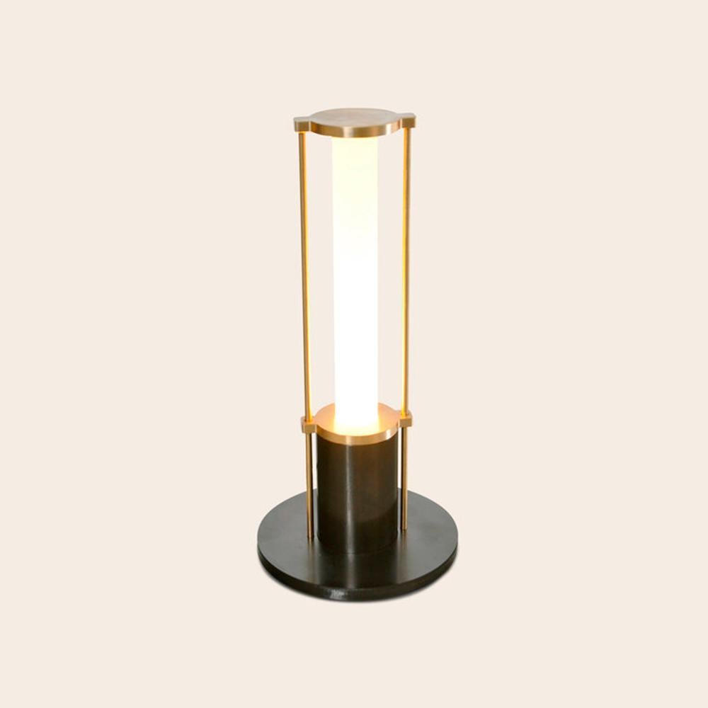 Brass lighthouse table Lamp by OxDenmarq
Dimensions: D 15 x H 33 cm
Materials: Brass, Steel
Available in other color,

All our lamps can be wired according to each country. If sold to the USA it will be wired for the USA for instance.

OX