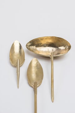 Brass "Lígula, Cochler & Trulla" Spoon Set, Raquel Vidal and Pedro Paz