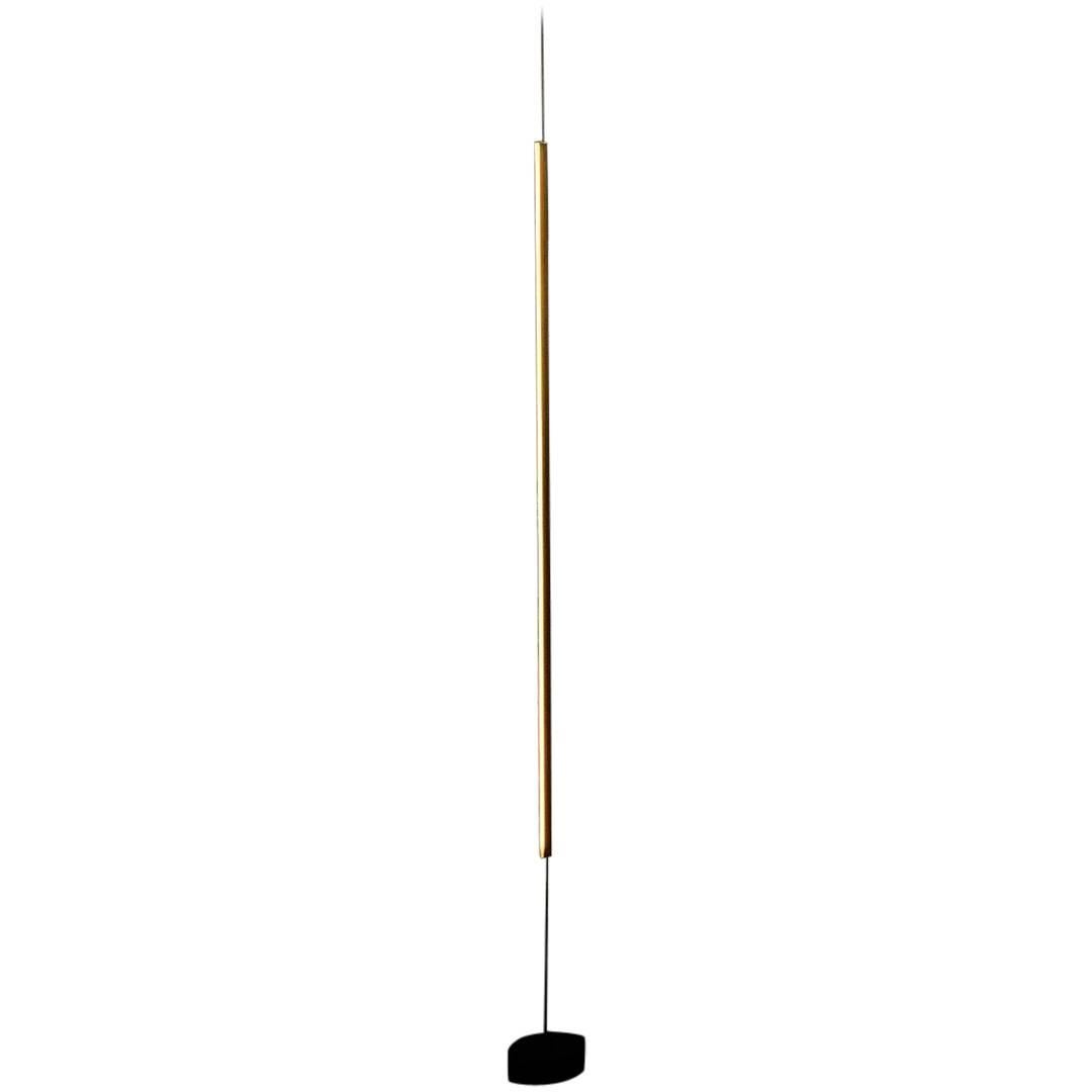 D'Aria Corrente, Brass Linear Floor Light by Morghen