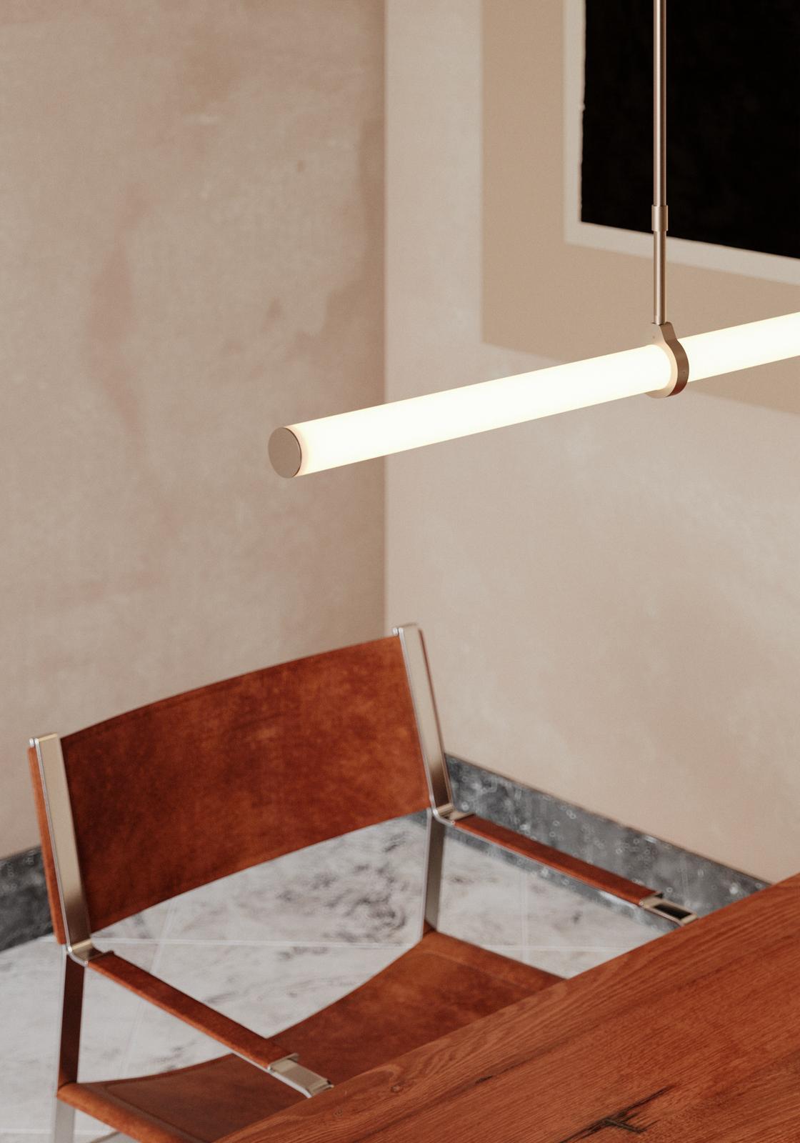 Contemporary Brass Linear light object 015 For Sale