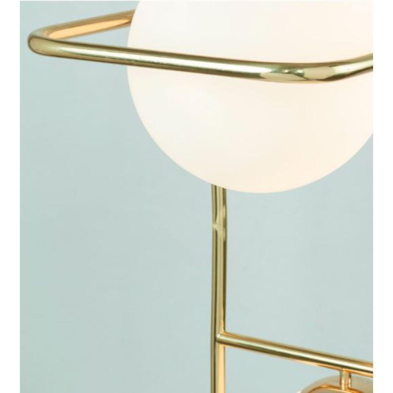 Brass Link Suspension Lamp by Dooq In New Condition For Sale In Geneve, CH