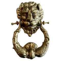 Brass Lion Door Knocker