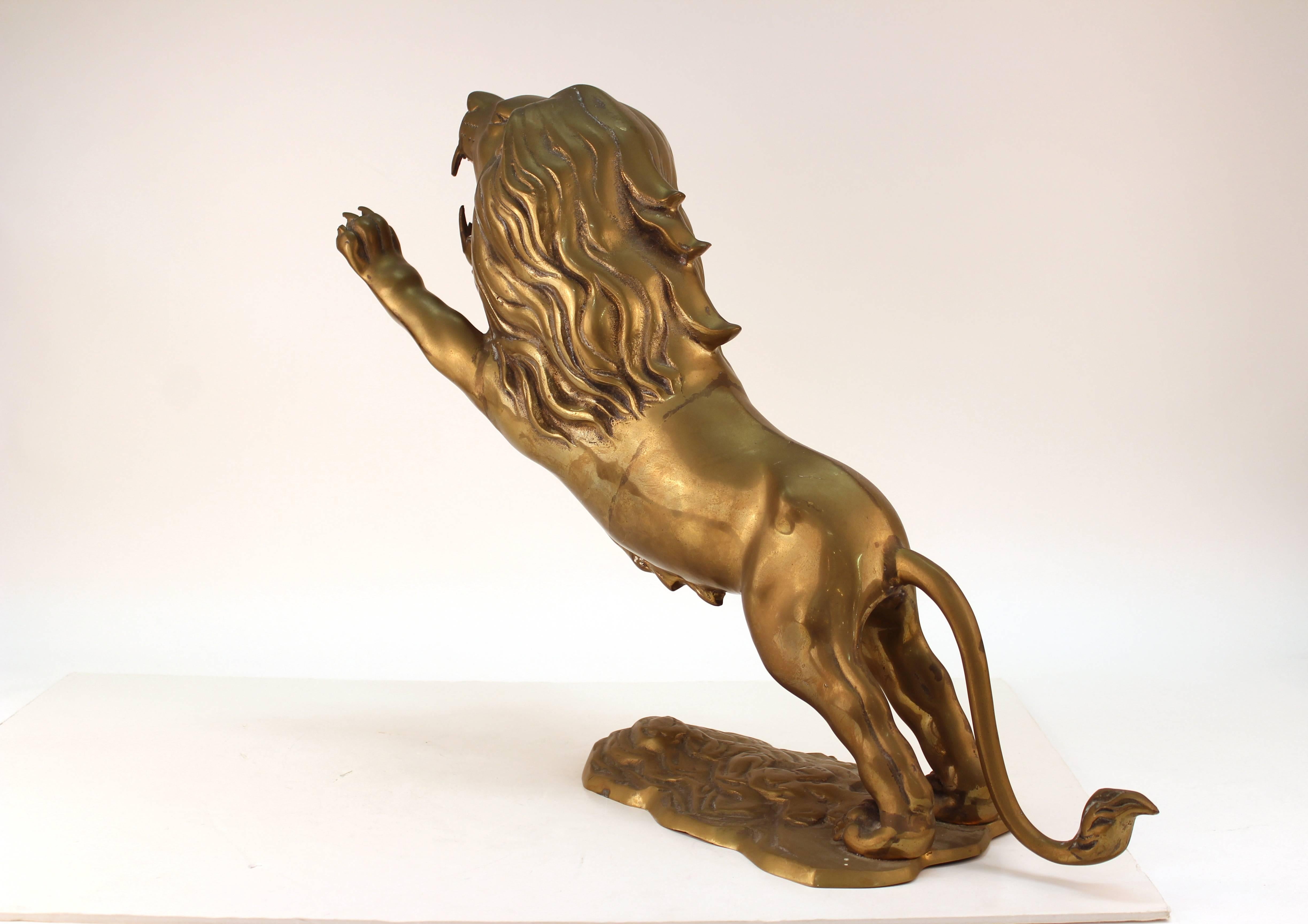 brass lion figurine