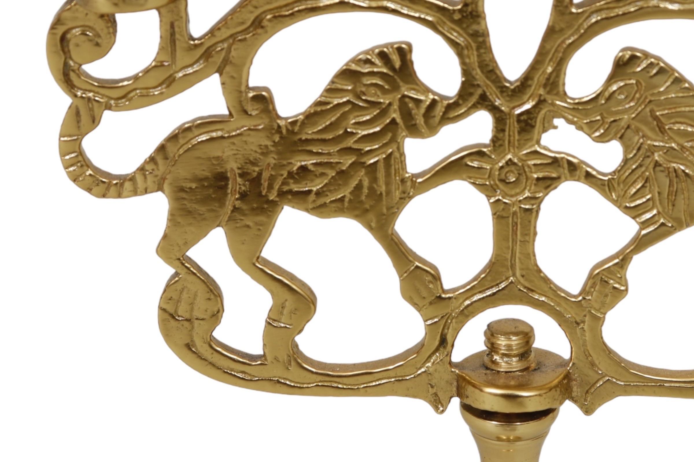 Ottone Candelabro Shabbat 