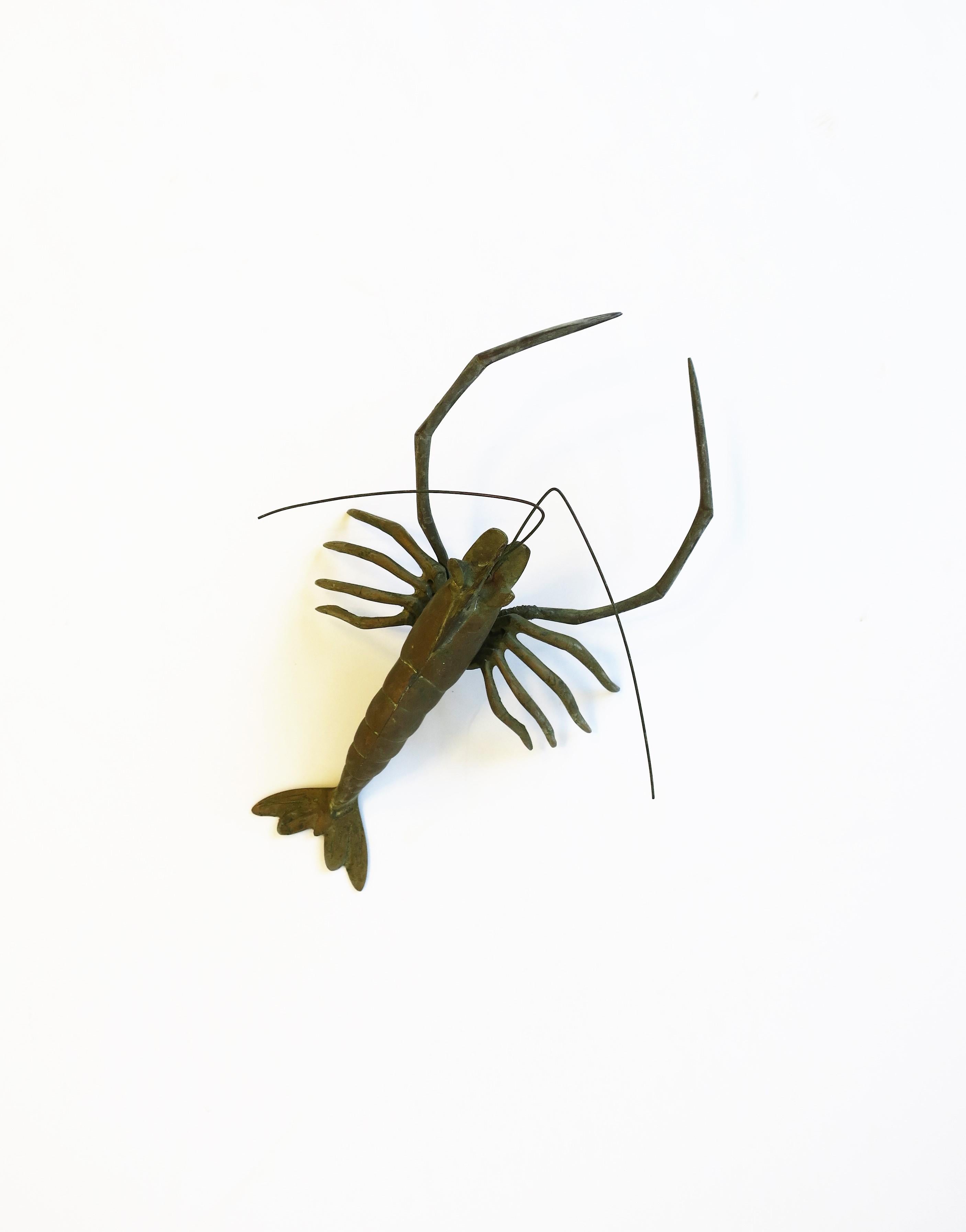 20th Century Japanese Brass Lobster  For Sale
