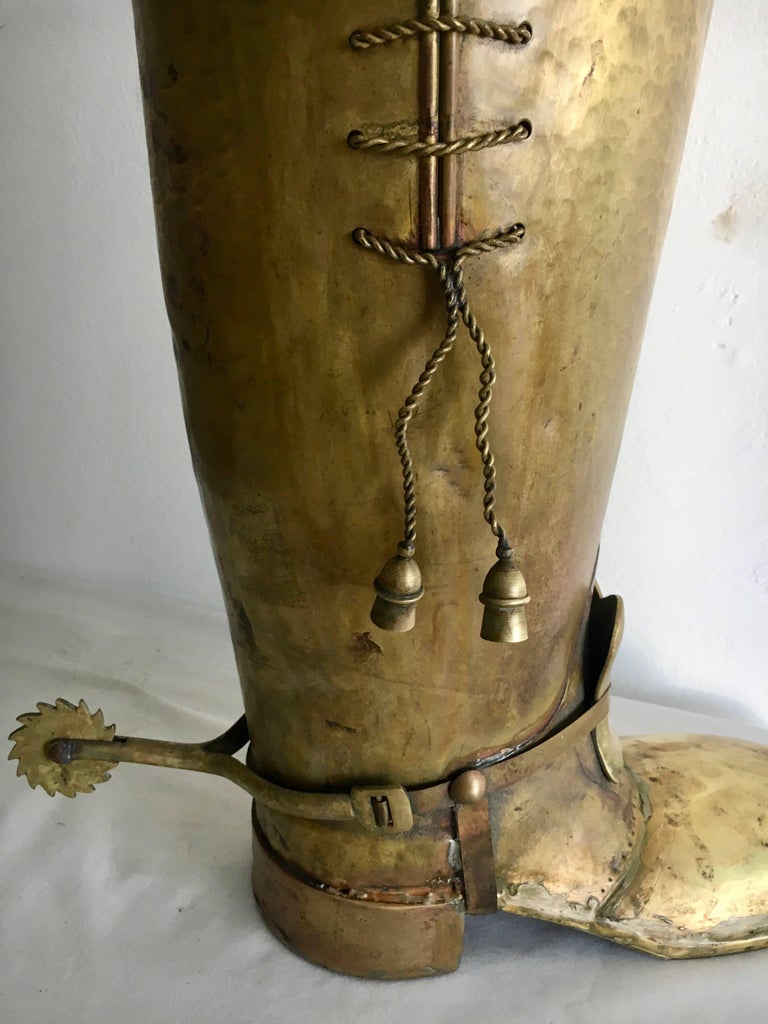 Brass Lombard Boot Umbrella Stand at 1stDibs
