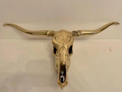 Brass Longhorn Wall Sculpture