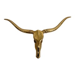 Brass Longhorn Wall Sculpture