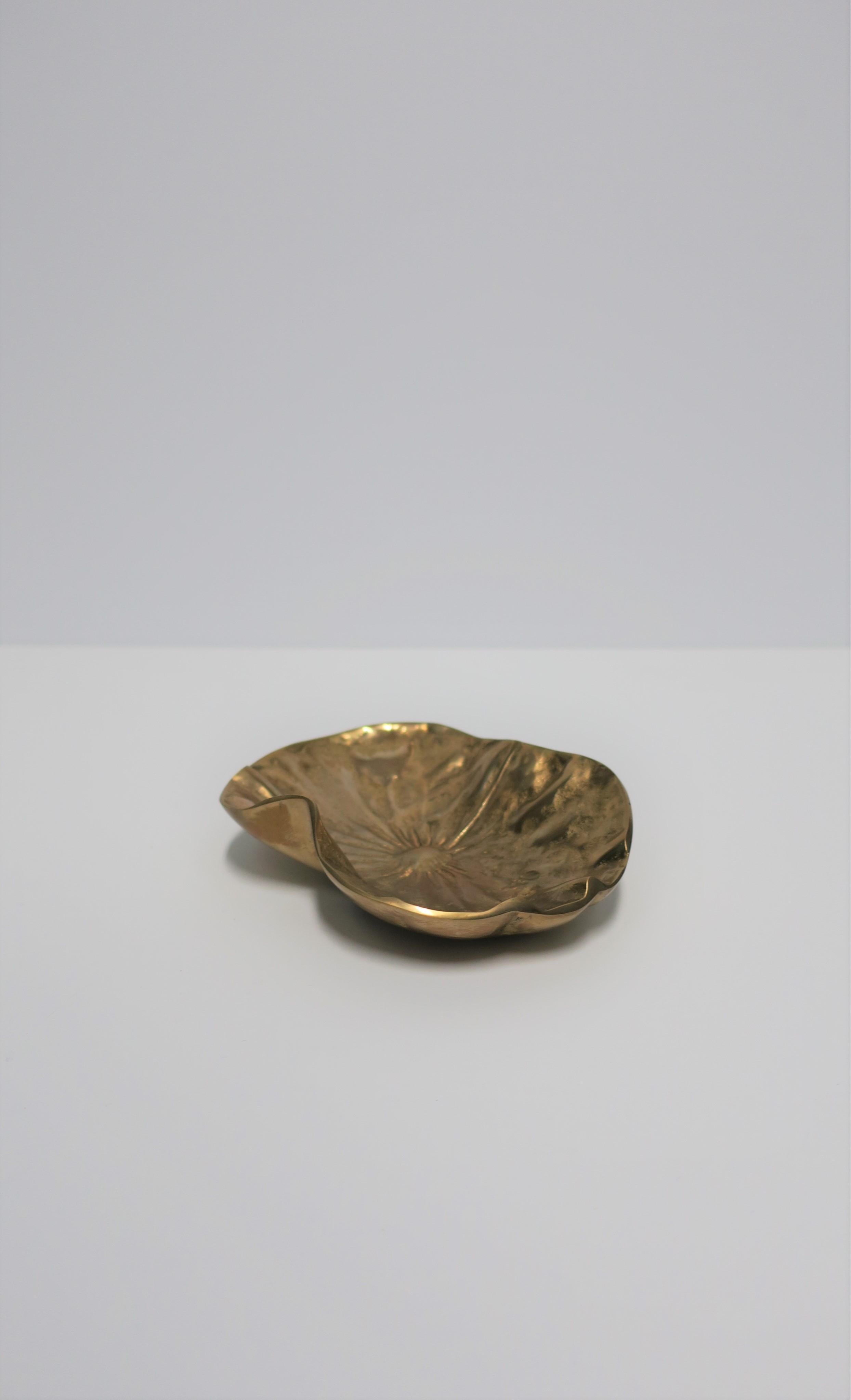 Brass Jewelry Dish Lotus Flower by Designer Kelly Wearstler For Sale 2