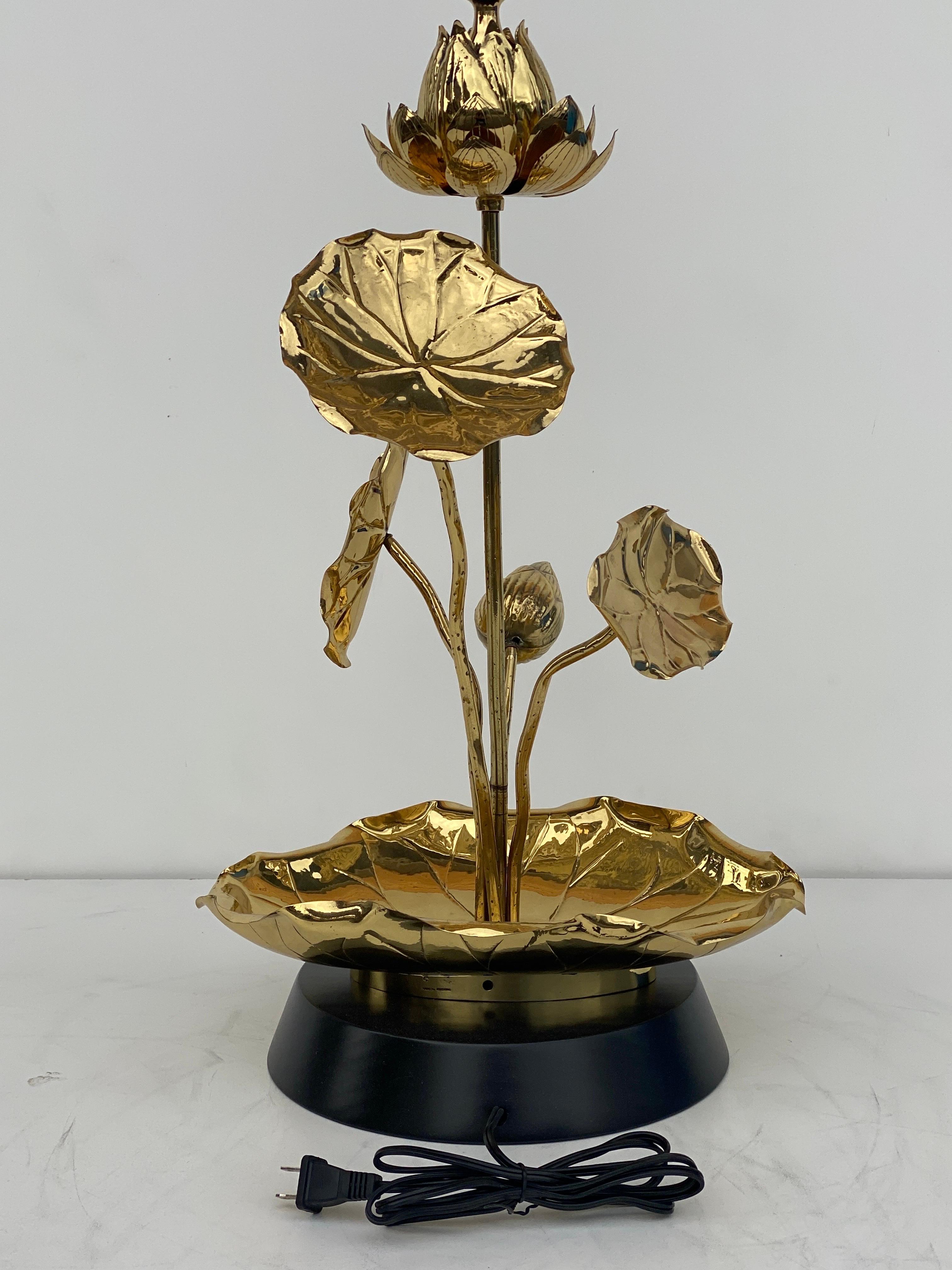 vintage lotus lamp