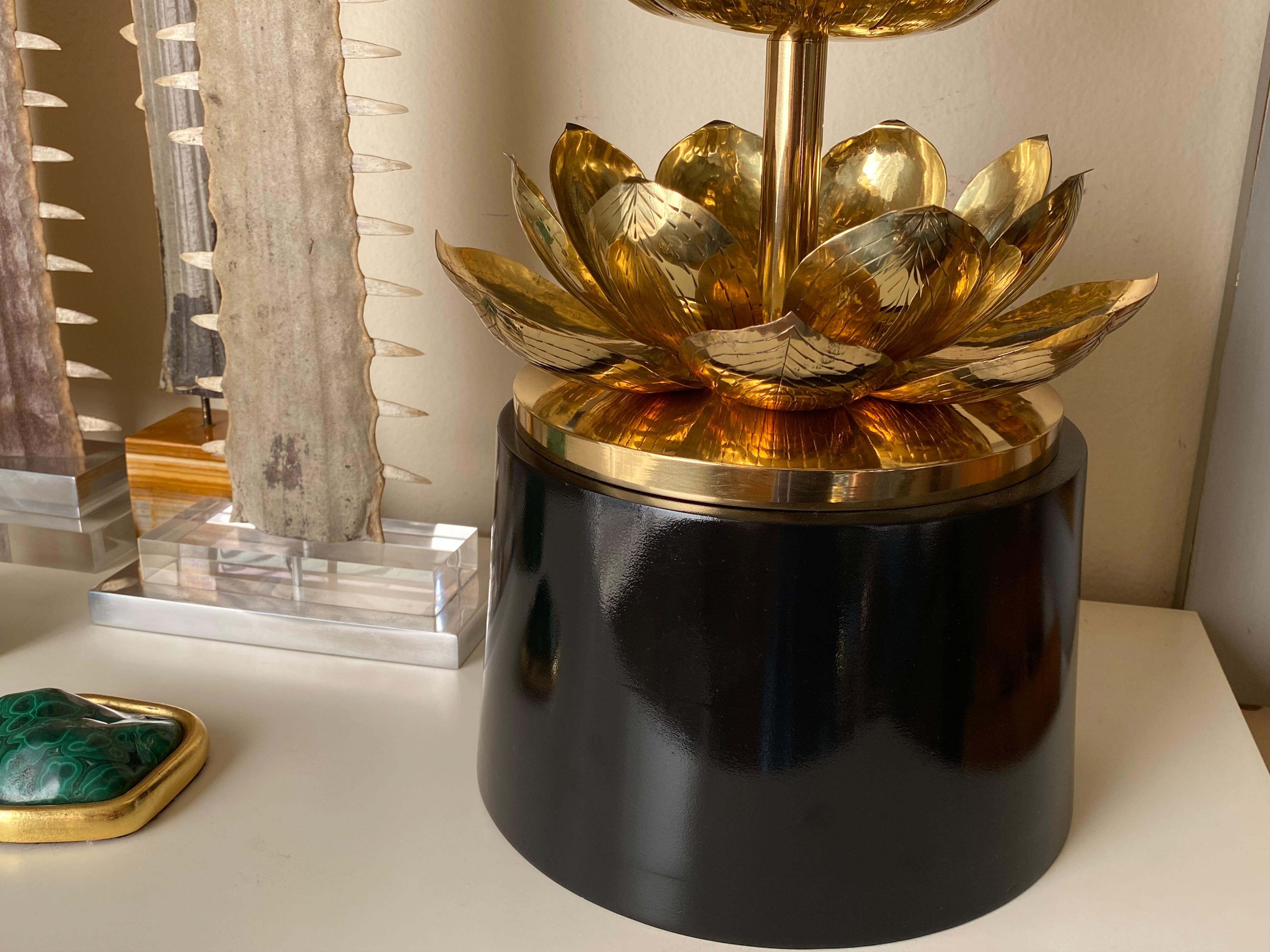Brass Lotus Lamp 2