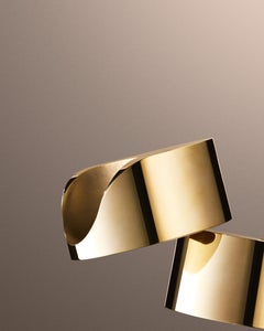 Brass Low Perch Candle Holder by Tête Studio