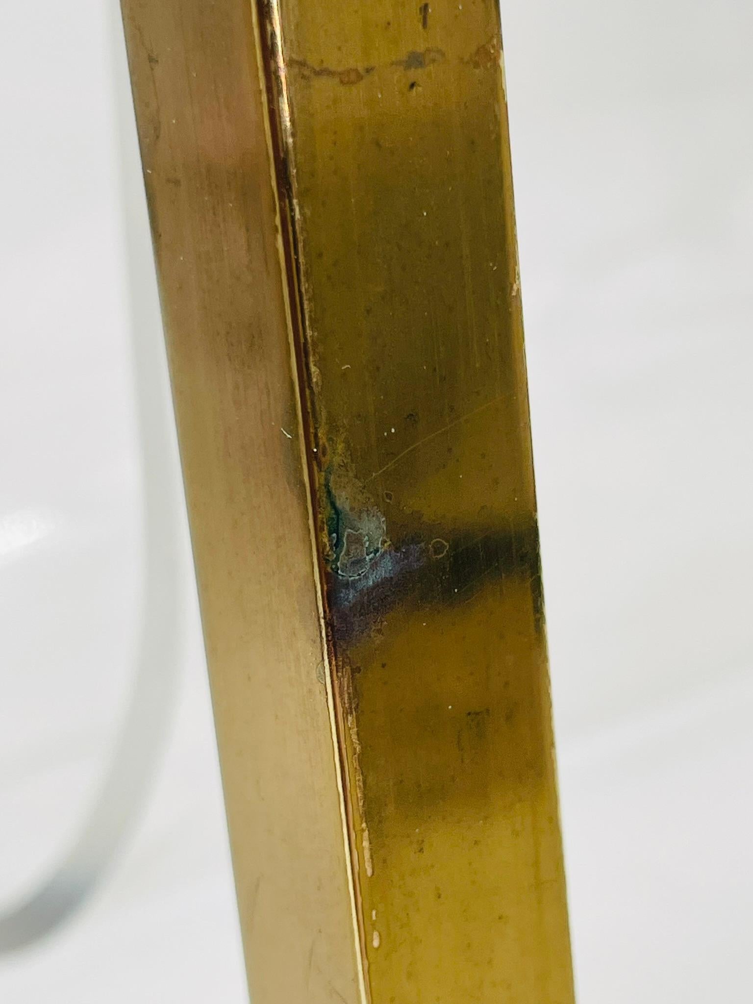 Brass & Lucite Magazine Holder by Charles Hollis Jones, USA 1960's Signed For Sale 10