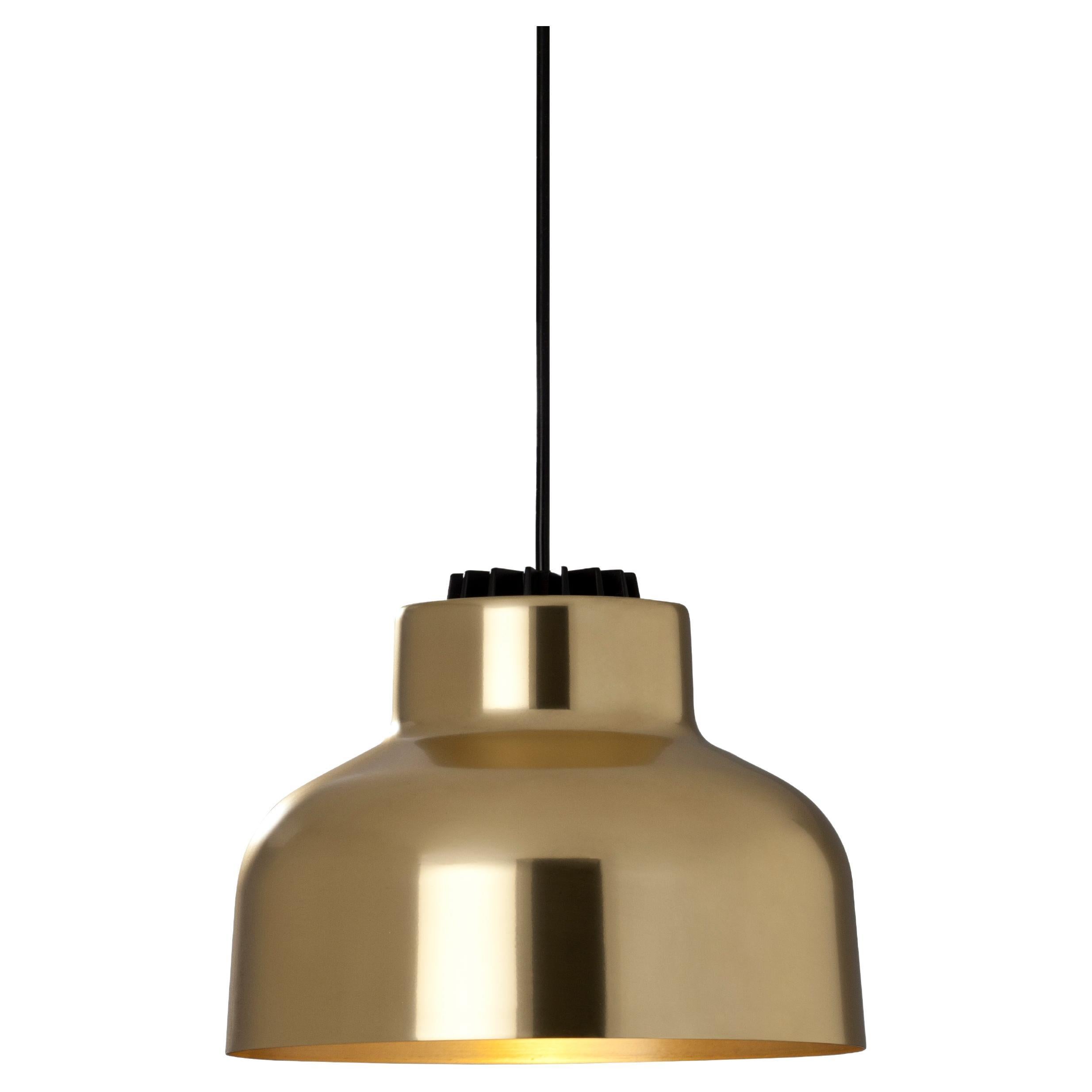 Brass M64 Pendant Lamp by Miguel Milá For Sale