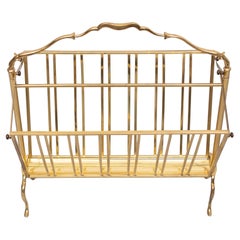 Brass Magazine holder Maison Baguès 1950s France