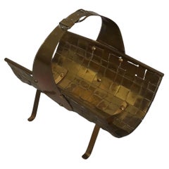Brass Magazine Rack, 40s