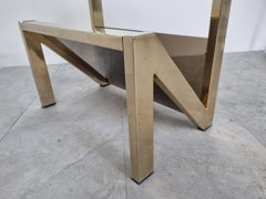Brass Magazine Rack by Belgochrom, 1970s