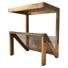 Brass Magazine Rack by Belgochrom, 1970s