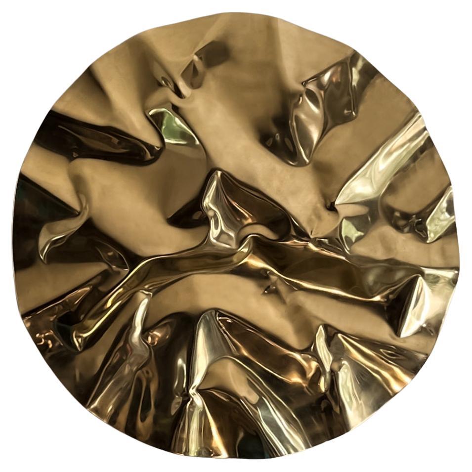 Large Brass Mar de Cobre Wall Sculpture by Aura Carpio