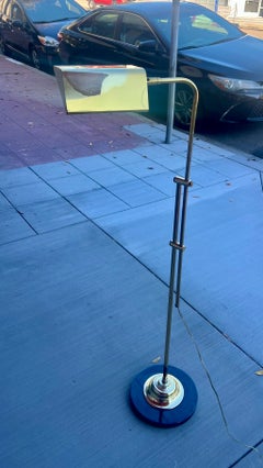 Brass & Marble Multi-Directional Pharmacy Floor Lamp Attributed Frederick Cooper