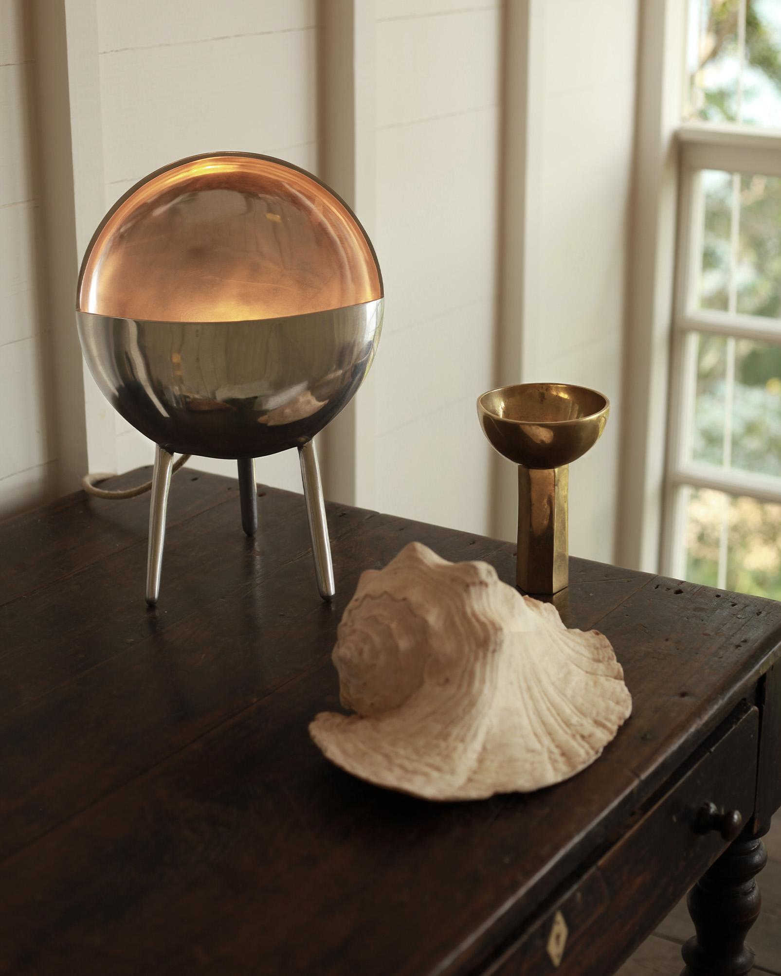 Brass Meia Lua Table Lamp by Studio Orth en vente 1