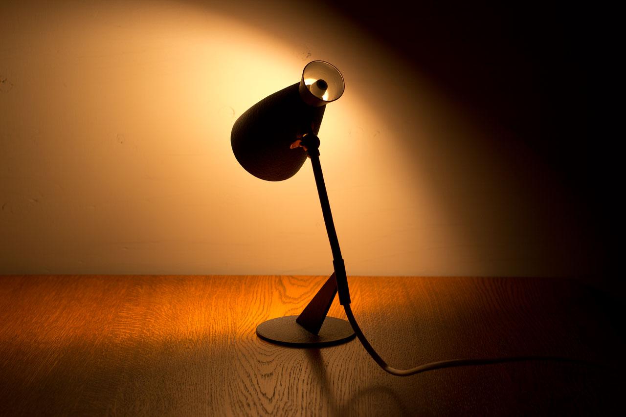 Brass & Metal 1950s Table/ Desk Lamp 2