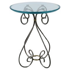 Messing Metall Gass Beistelltisch