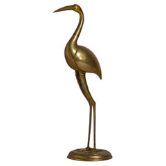 Brass mid-century "Heron" sculpture, Belgium 1960s