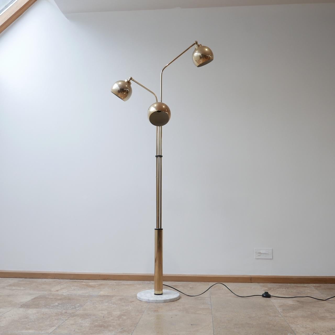 Brass Midcentury Italian Floor Lamp 7