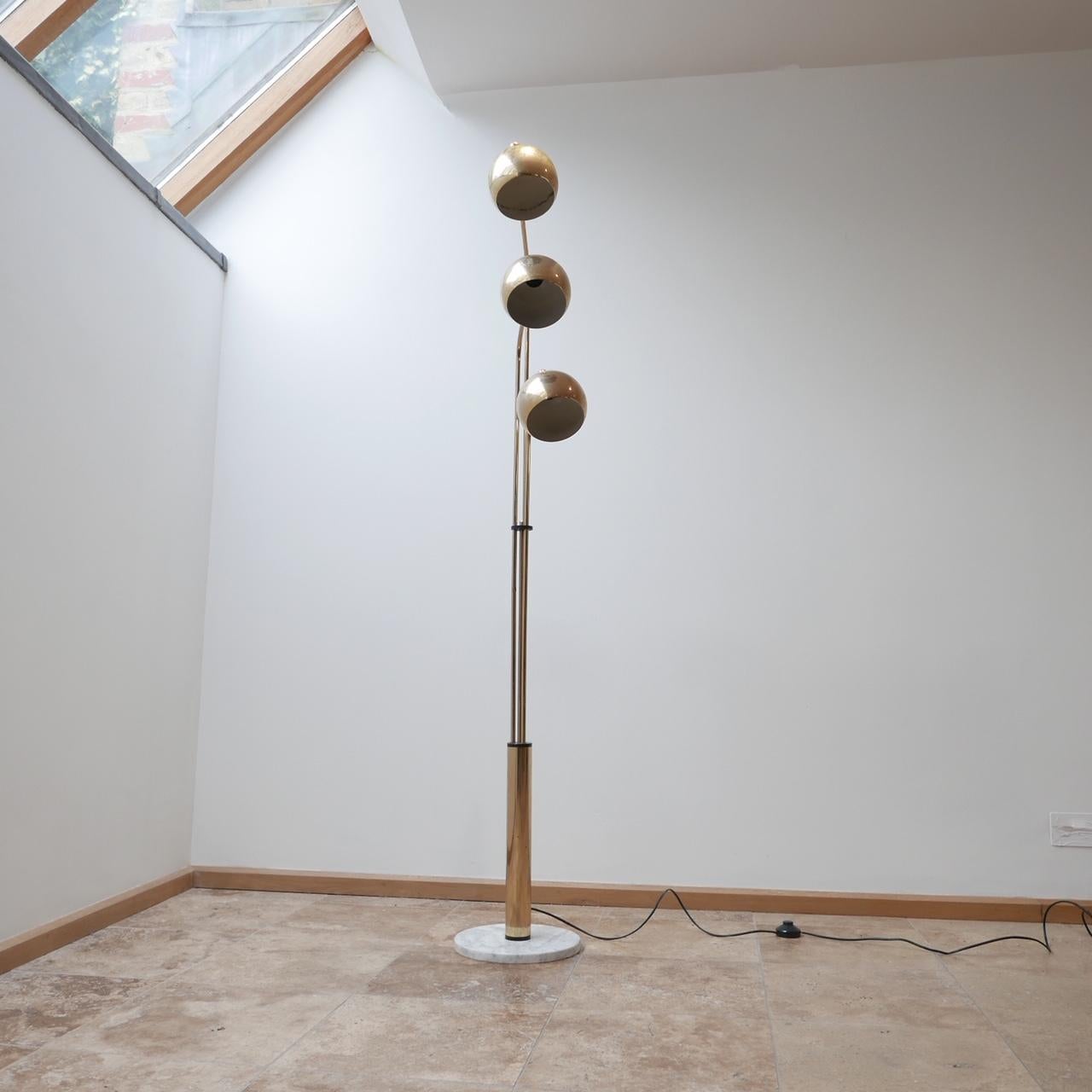 Brass Midcentury Italian Floor Lamp 9