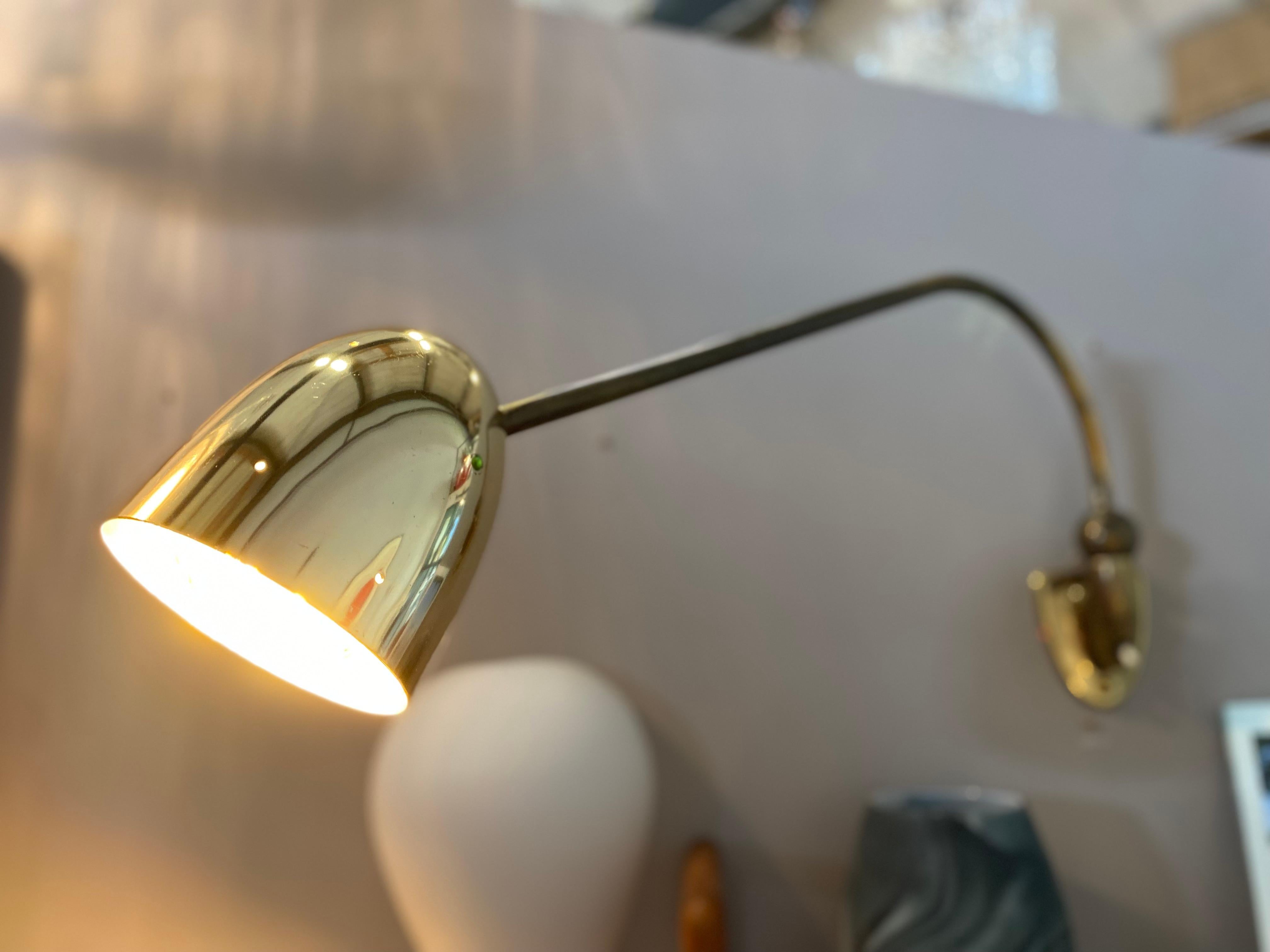 Brass mid century wall lamp in perforated metal style, adjustable at — free download