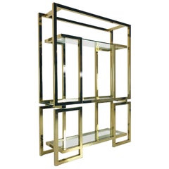 Brass Milo Baughman Etagere