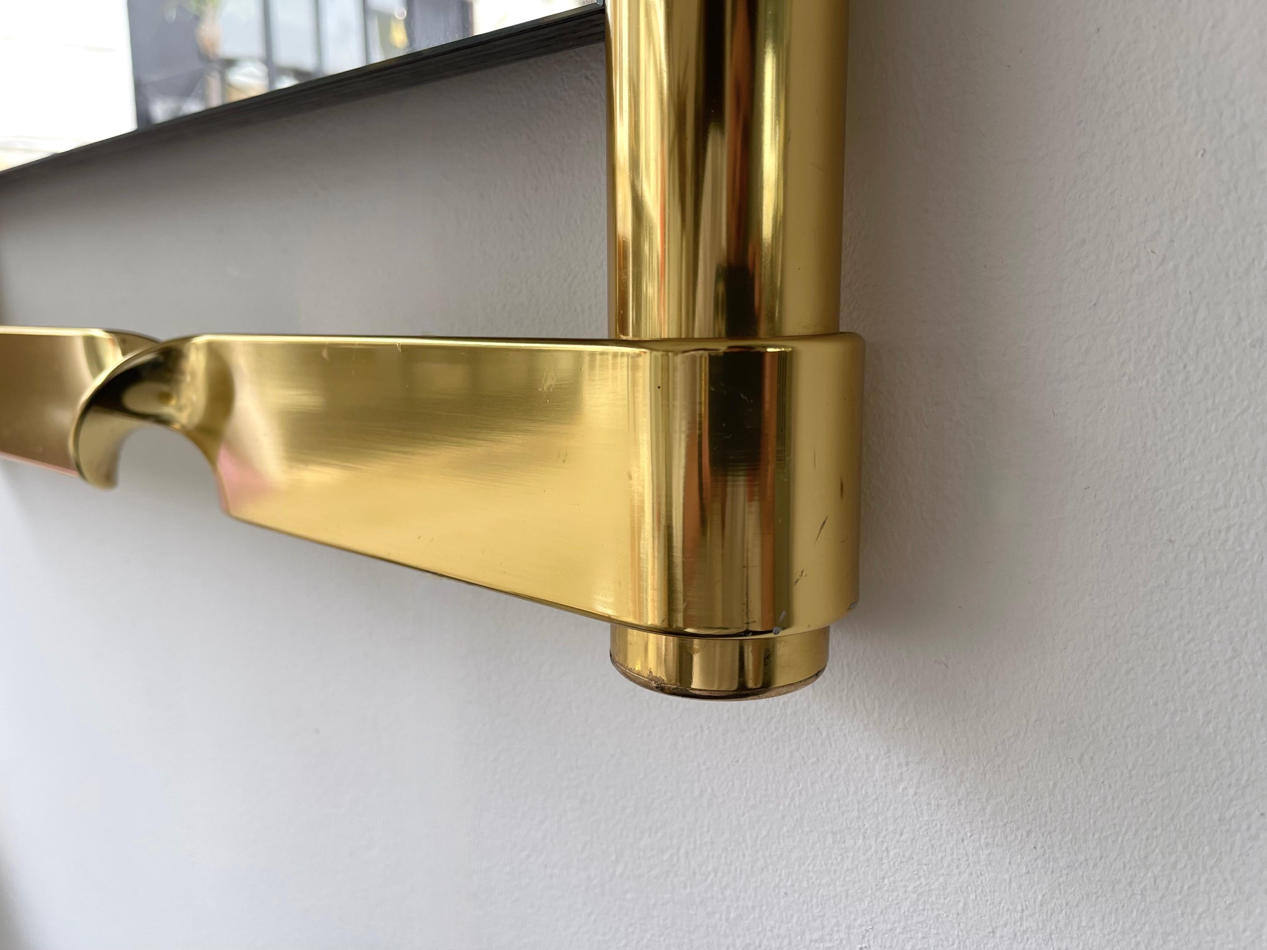 Brass Mirror by Luciano Frigerio, Italy, 1970s 5