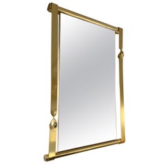 Brass Mirror by Luciano Frigerio, Italy, 1970s