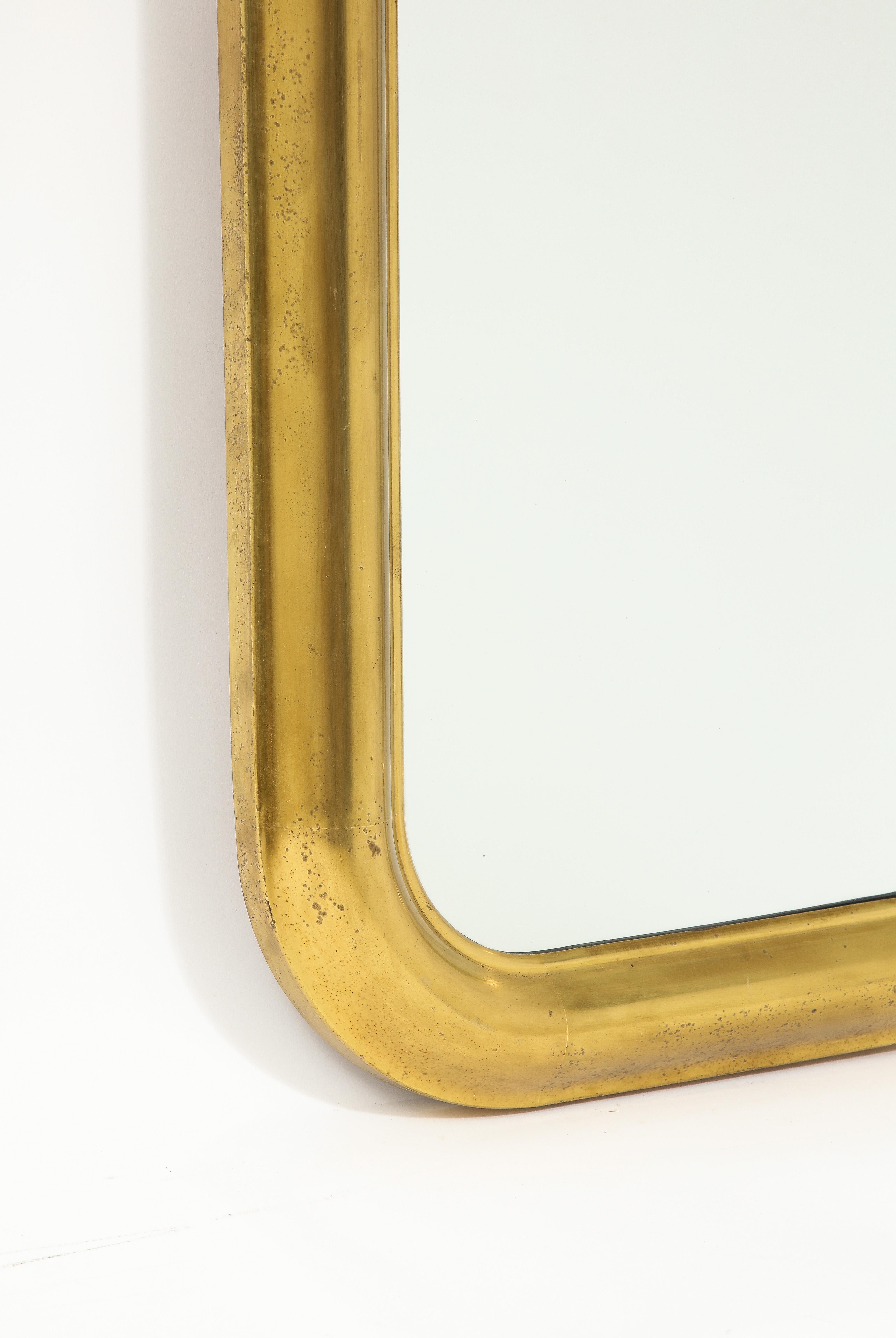 Brass Mirror, France 1960's For Sale 6