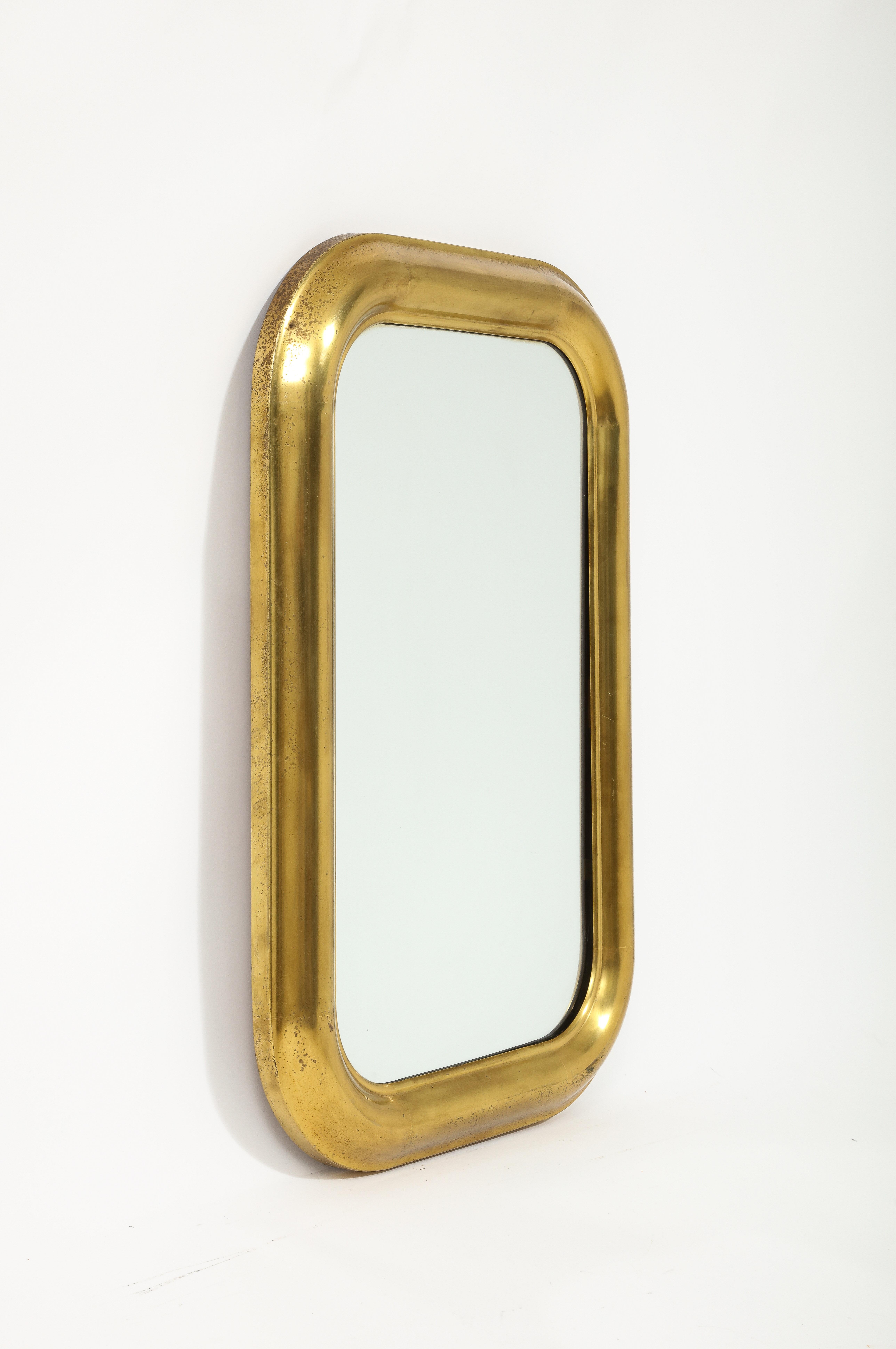 Brass Mirror, France 1960's For Sale 7